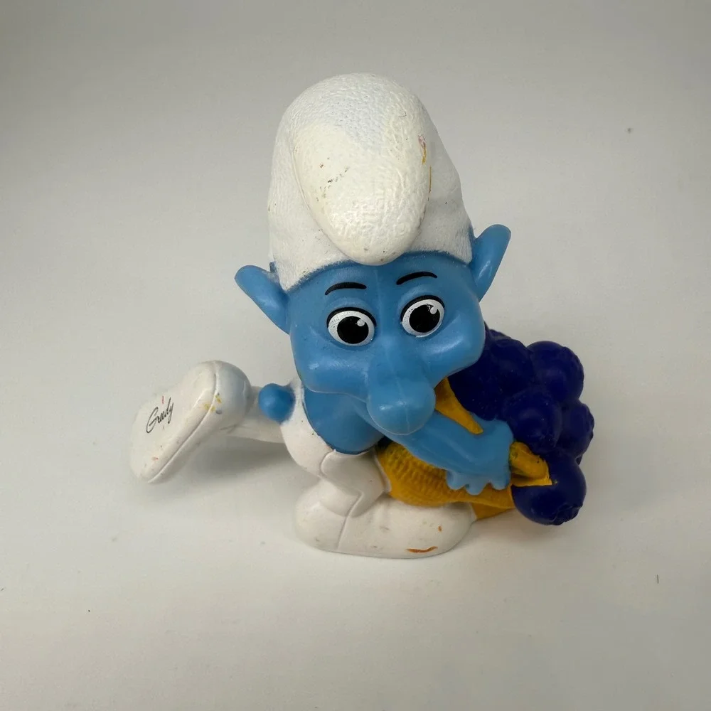 Greedy Smurf Figurine Peyo‎ 2011 McDonald's Collectible Toy Figure Nostalgia